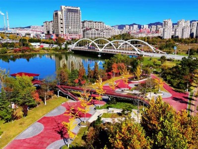 威海临港秋色醉人：枫红银杏金，河畔漫步赏动态油画