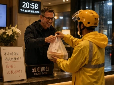 德国客户雨中饿着肚子，半小时外卖让他惊讶：中国速度太狠了