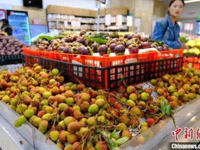 拉萨上市‘妃子笑’荔枝产自海南 全程约24小时