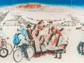 幸福西藏：青藏高原独特景观激发美术创作灵感